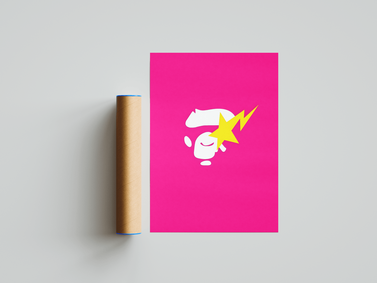 BAPE Pink Poster - Posters, Prints & Wall Art | HYPE Posters