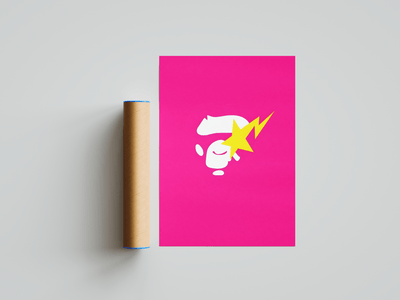 BAPE Pink Poster - Posters, Prints & Wall Art | HYPE Posters