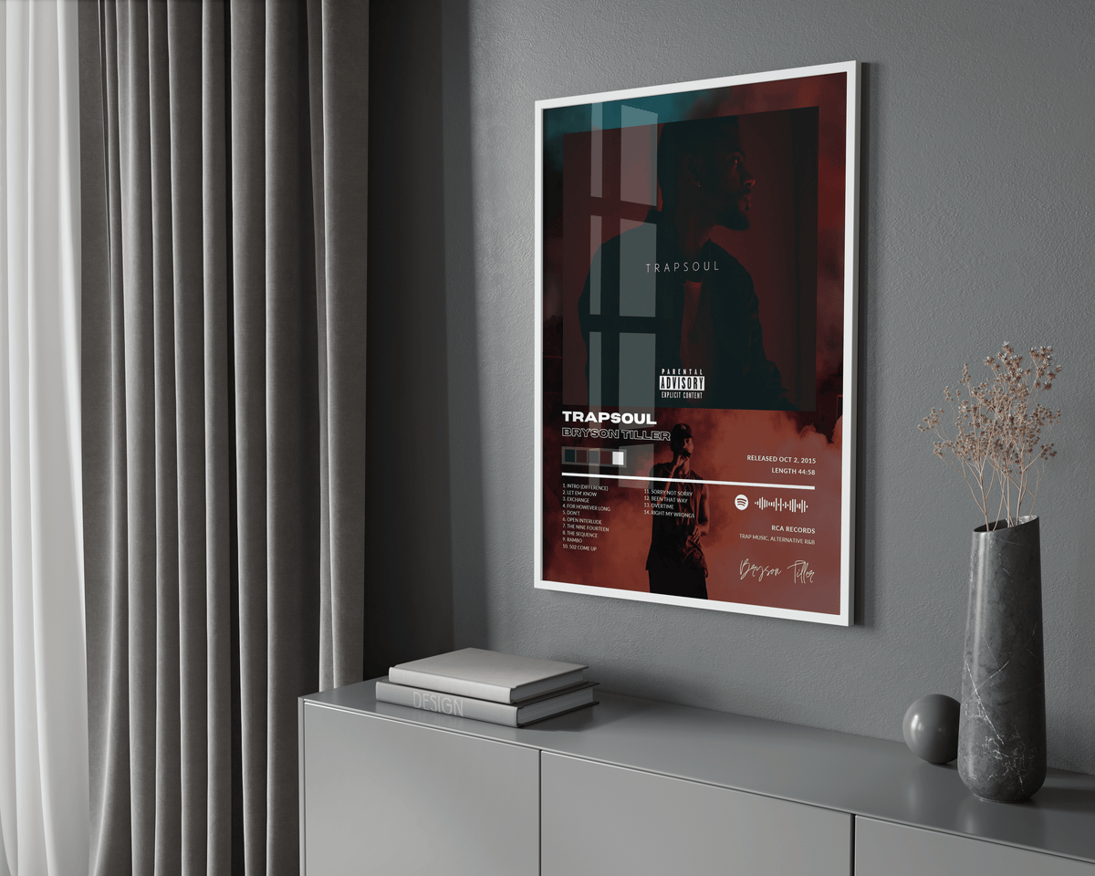 Bryson Tiller 'Trapsoul' Album Poster - Posters, Prints & Wall Art | HYPE Posters