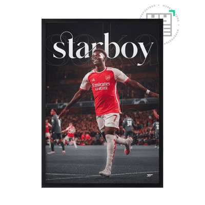 Bukayo Saka 'Starboy' Poster - Posters, Prints & Wall Art | HYPE Posters