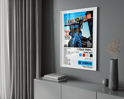 Burna Boy 'I Told Them' Album Poster - Posters, Prints & Wall Art | HYPE Posters