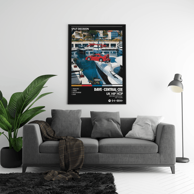 Central Cee 'Split Decision' Album Poster - Posters, Prints & Wall Art | HYPE Posters