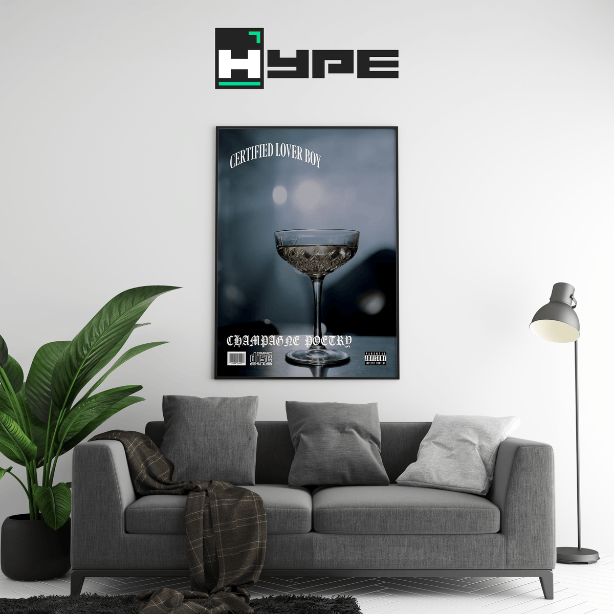 Champagne Poetry CLB Poster - Posters, Prints & Wall Art | HYPE Posters