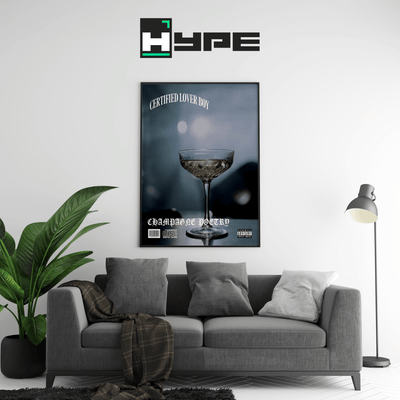 Champagne Poetry CLB Poster - Posters, Prints & Wall Art | HYPE Posters