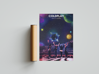 Coldplay 'Music Of Spheres' Poster - Posters, Prints & Wall Art | HYPE Posters