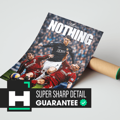 Cristiano Ronaldo ‘All Or Nothing’ Poster - Posters, Prints & Wall Art | HYPE Posters