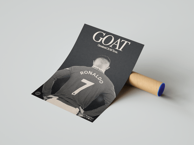 Cristiano Ronaldo 'GOAT' Poster - Posters, Prints & Wall Art | HYPE Posters