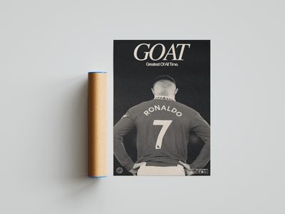 Cristiano Ronaldo 'GOAT' Poster - Posters, Prints & Wall Art | HYPE Posters