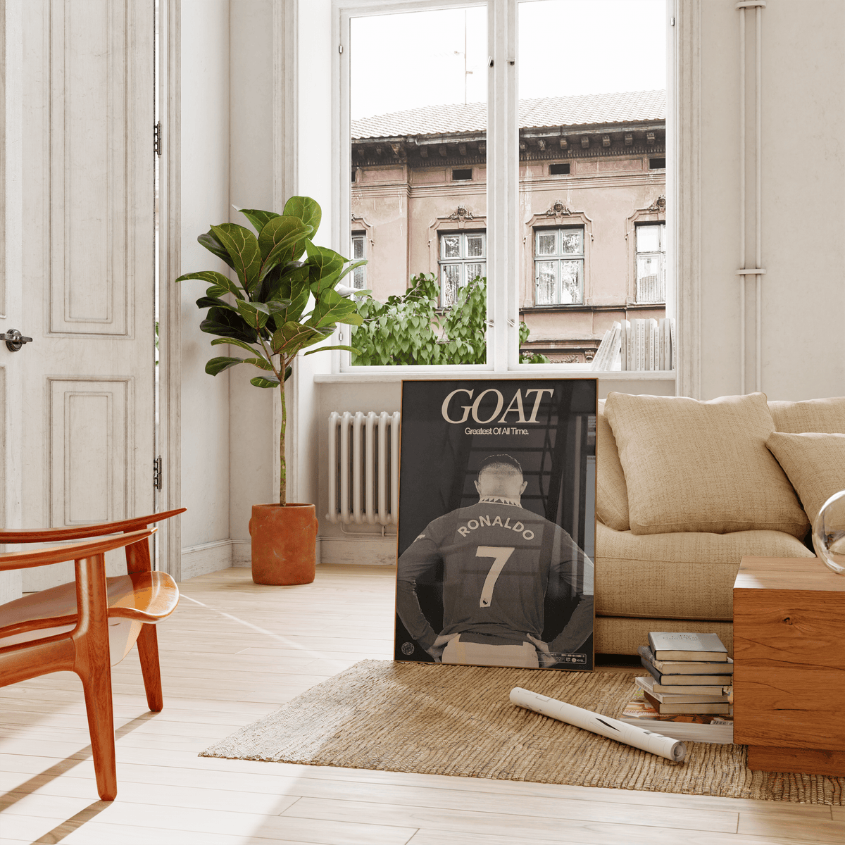 Cristiano Ronaldo 'GOAT' Poster - Posters, Prints & Wall Art | HYPE Posters