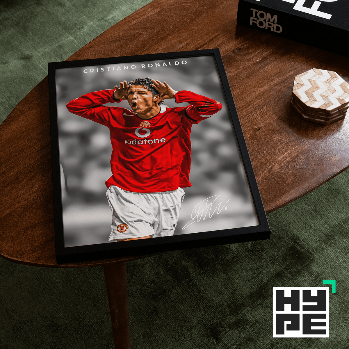 Cristiano Ronaldo Vintage Poster - Posters, Prints & Wall Art | HYPE Posters