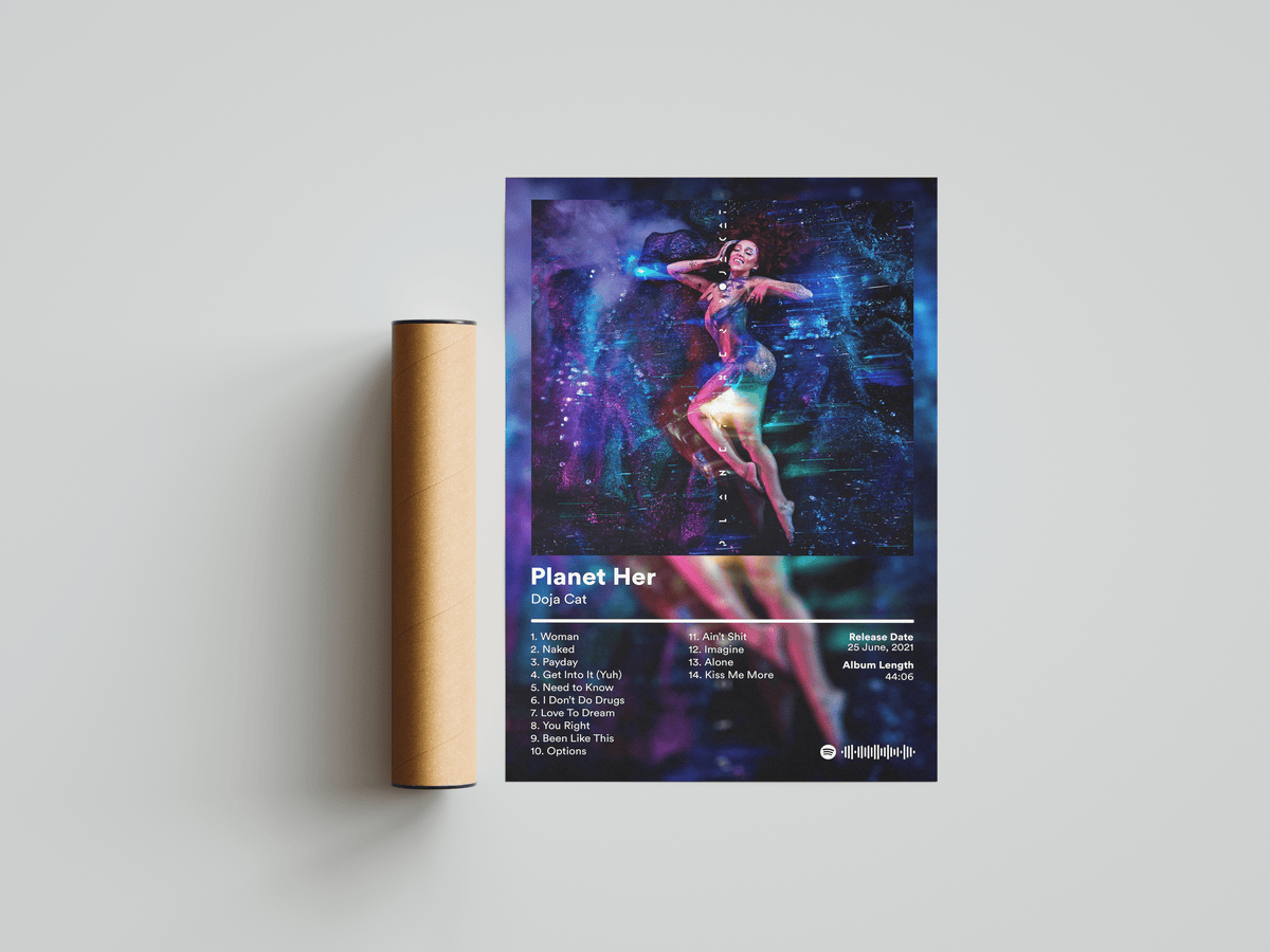Doja Cat 'Planet Her' Album Poster - Posters, Prints & Wall Art | HYPE Posters