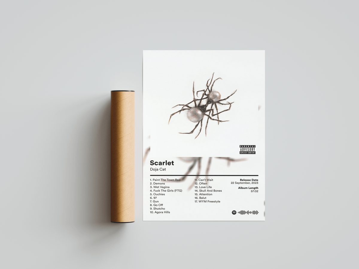 Doja Cat 'Scarlet' Album Poster - Posters, Prints & Wall Art | HYPE Posters