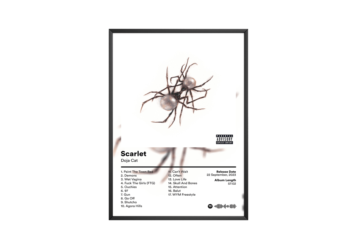 Doja Cat 'Scarlet' Album Poster - Posters, Prints & Wall Art | HYPE Posters