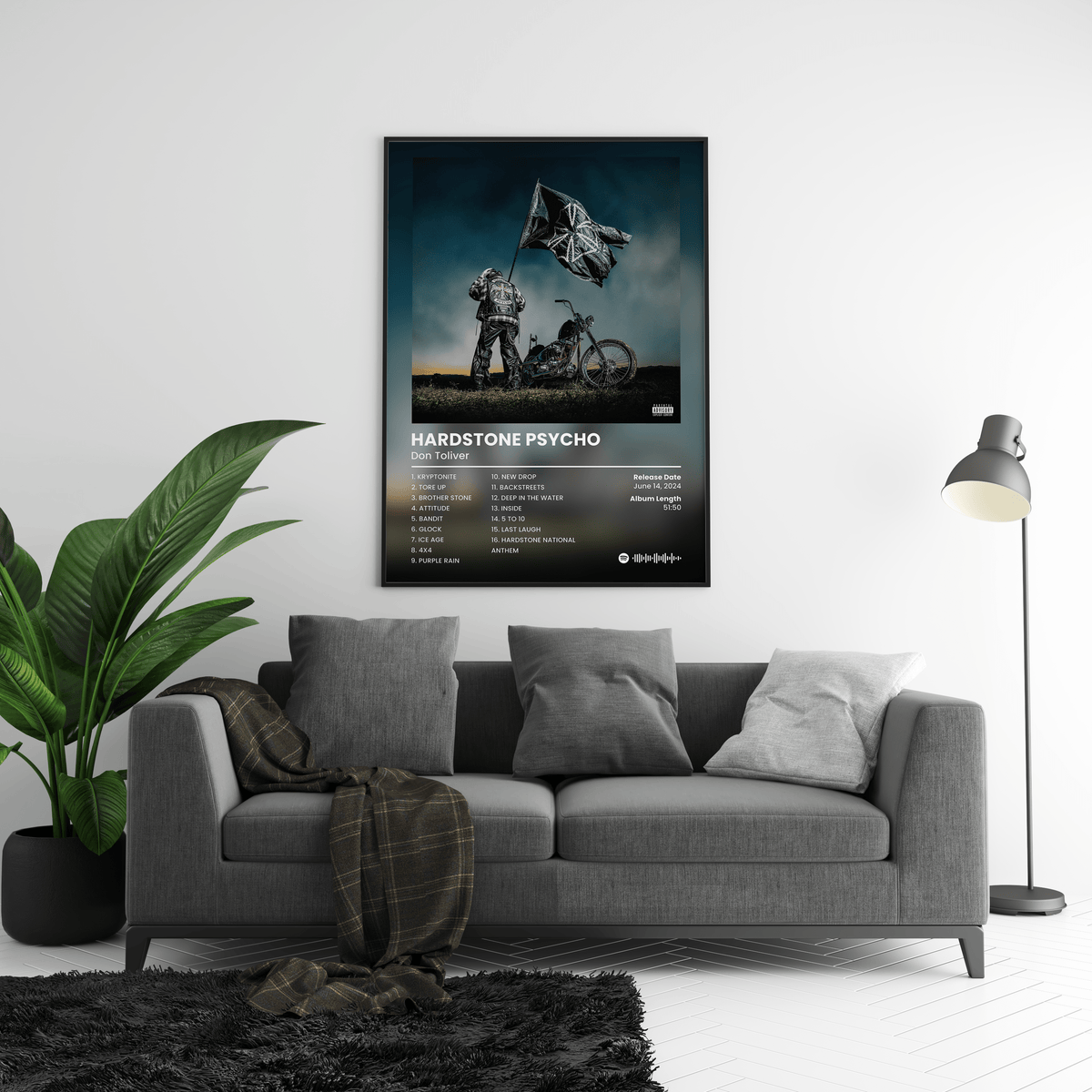 Don Toliver 'Hardstone Psycho' Album Poster - Posters, Prints & Wall Art | HYPE Posters