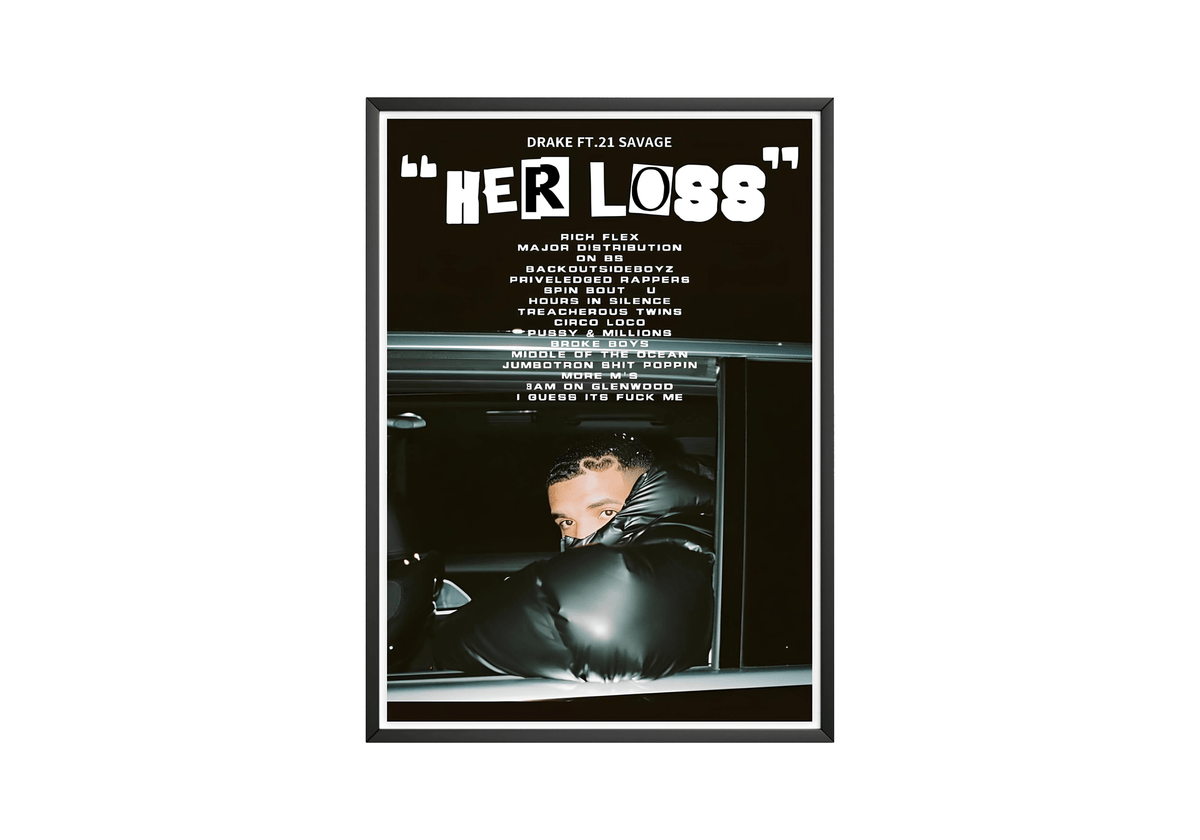 Drake 'Her Loss' Poster - Posters, Prints & Wall Art | HYPE Posters