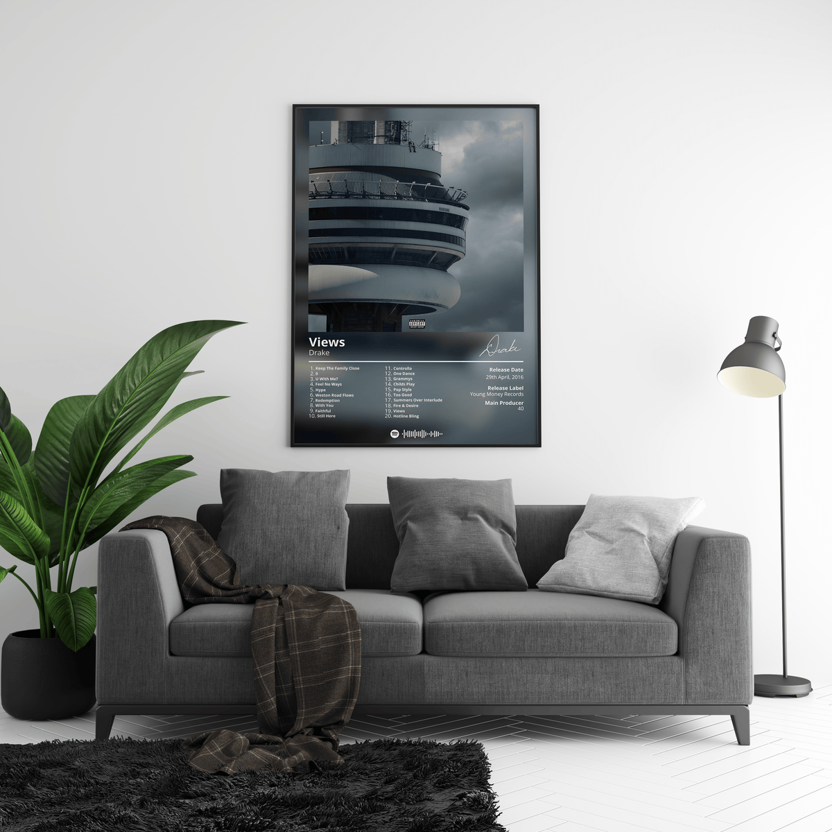 Drake 'Views' Album Poster - Posters, Prints & Wall Art | HYPE Posters