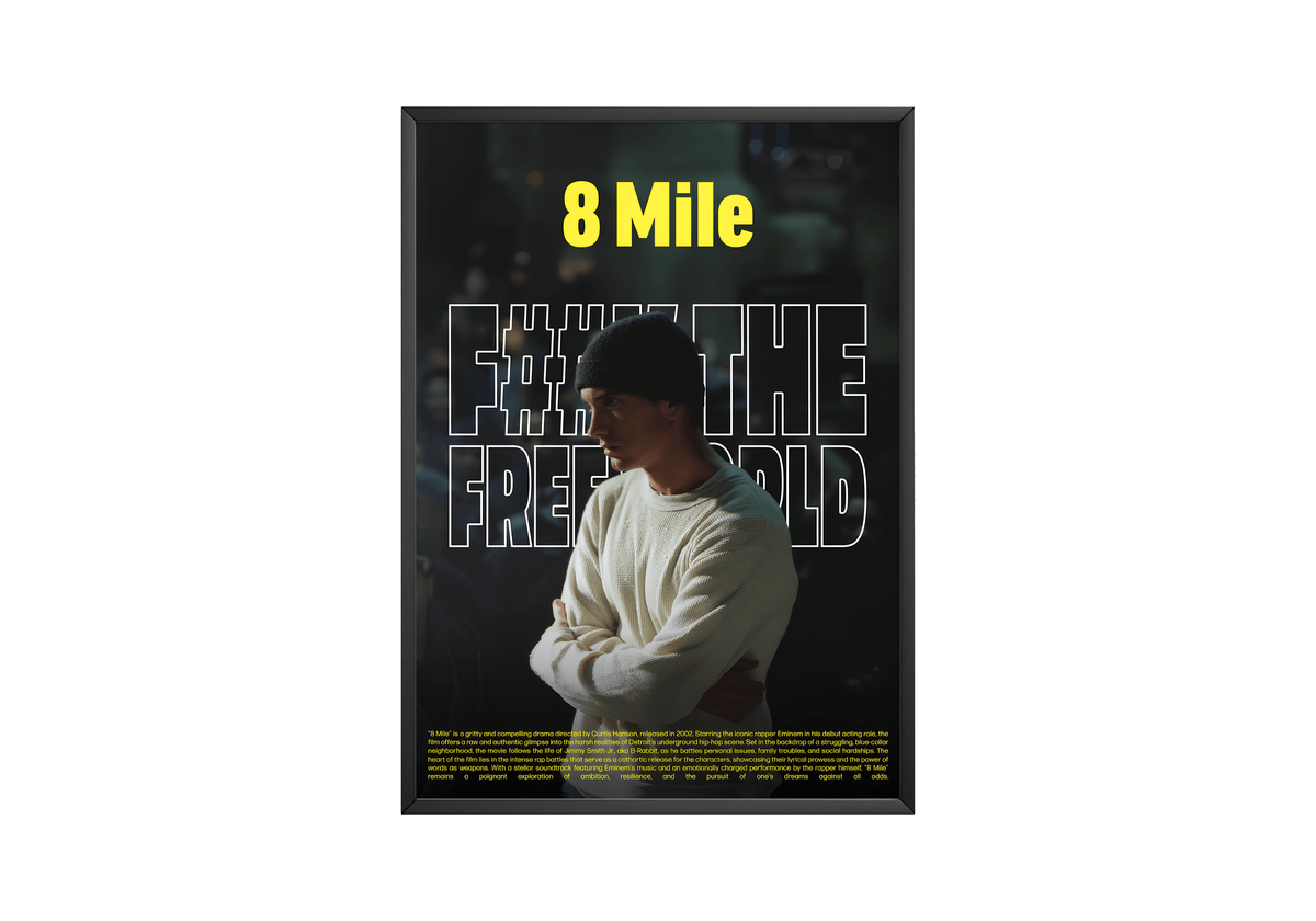 Eminem '8 Mile' Poster - Posters, Prints & Wall Art | HYPE Posters