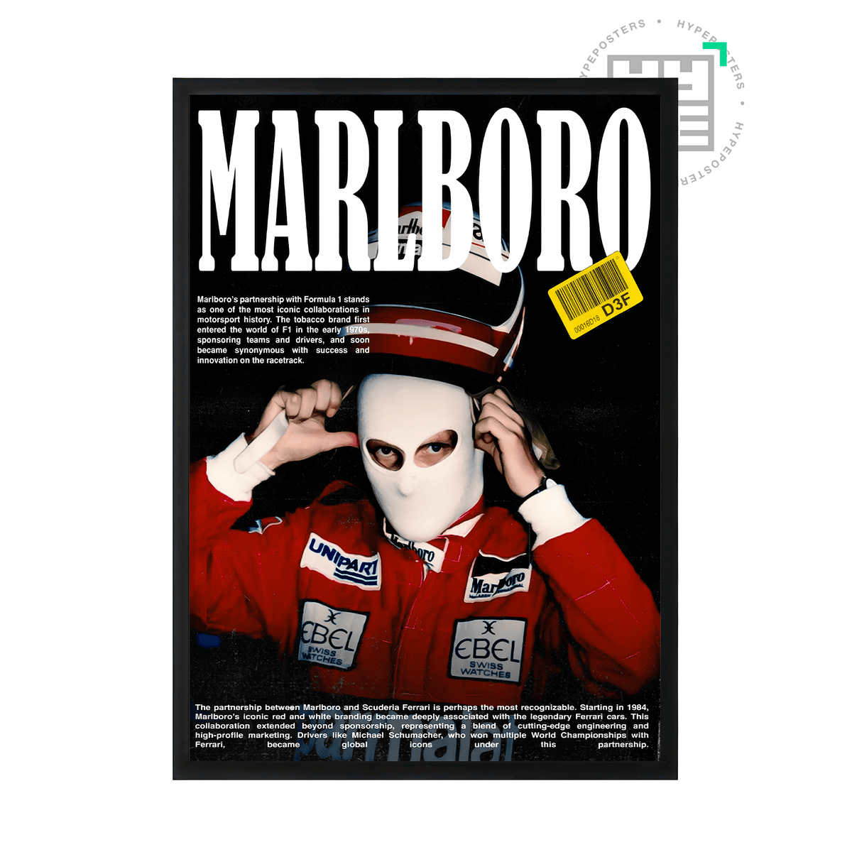 Ferrari Marlboro Poster - Posters, Prints & Wall Art | HYPE Posters