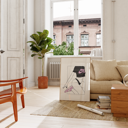 Nike Pink Sneaker Poster Set | Hype Posters