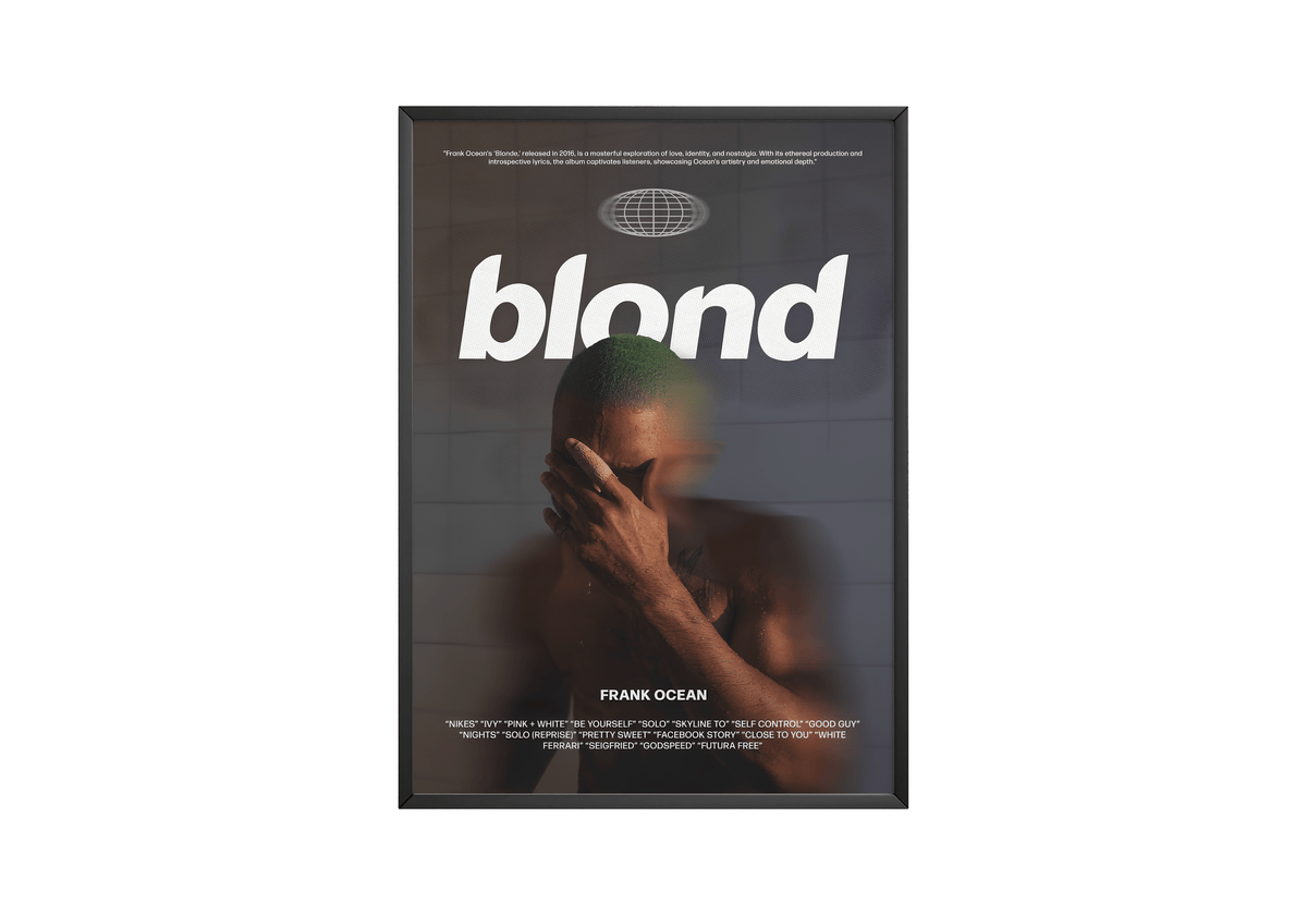 Frank Ocean 'Blond' Chronicle Poster - Posters, Prints & Wall Art | HYPE Posters
