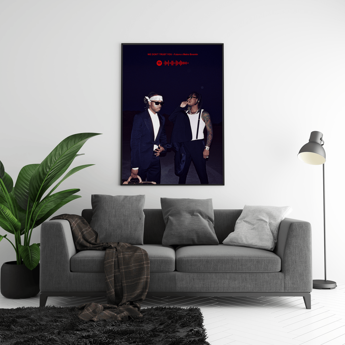 Future x Metro Boomin 'WE DON'T TRUST YOU' Spotify Poster - Posters, Prints & Wall Art | HYPE Posters