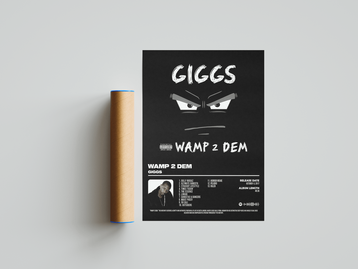 Giggs - "Wamp 2 Dem" Album Poster - Posters, Prints & Wall Art | HYPE Posters