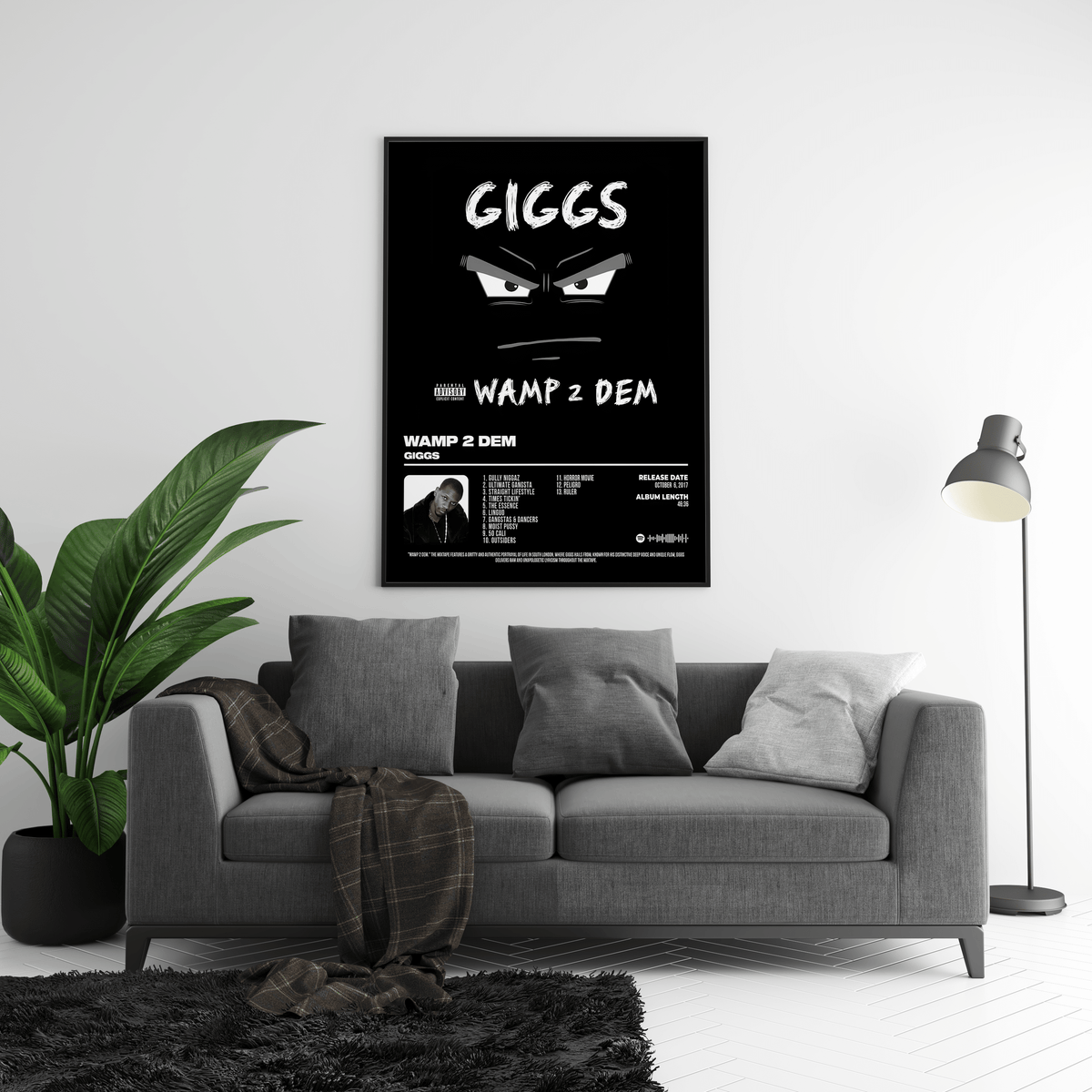Giggs - "Wamp 2 Dem" Album Poster - Posters, Prints & Wall Art | HYPE Posters