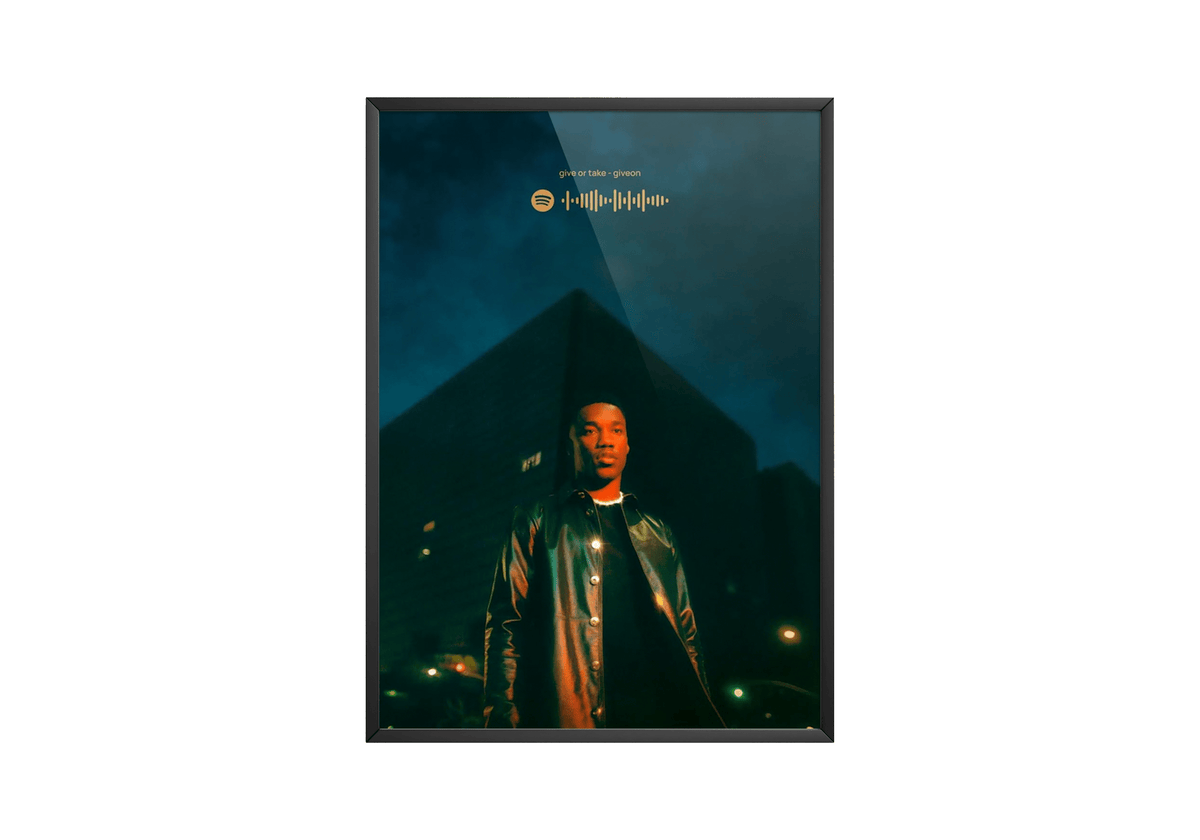 Giveon 'Give Or Take' Spotify Poster - Posters, Prints & Wall Art | HYPE Posters