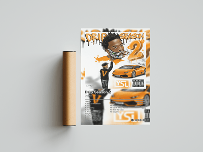 Gunna 'Drip Season 2' Album Poster - Posters, Prints & Wall Art | HYPE Posters