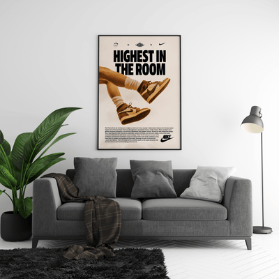 Highest In The Room Jordans Poster - Posters, Prints & Wall Art | HYPE Posters