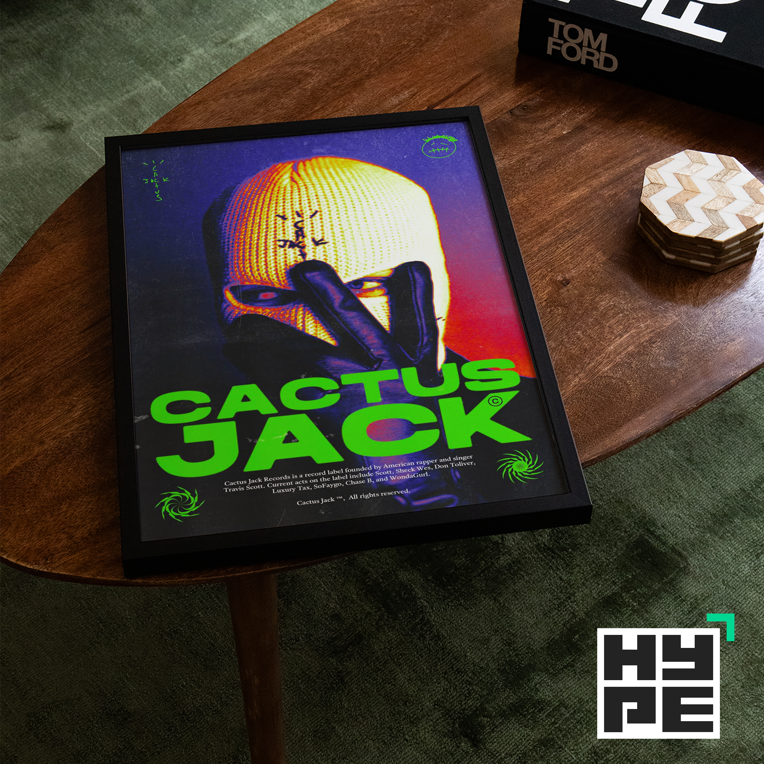 Travis Scott Cactus Jack Art Poster | Hype Posters