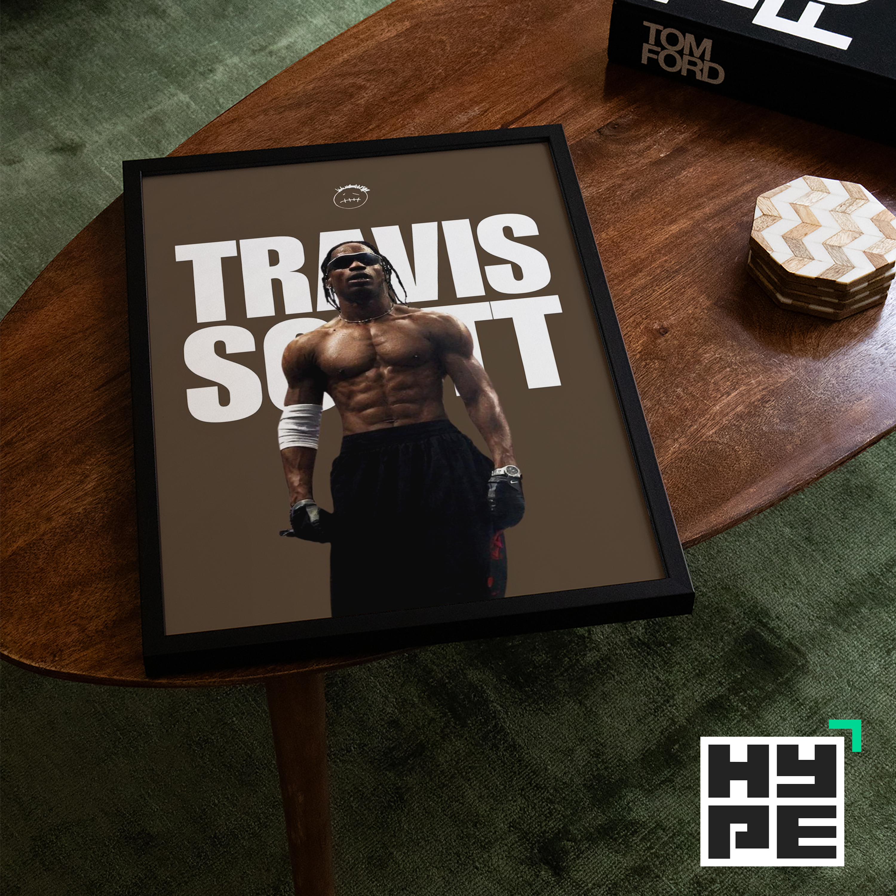Travis Scott Brown Poster | Hype Posters