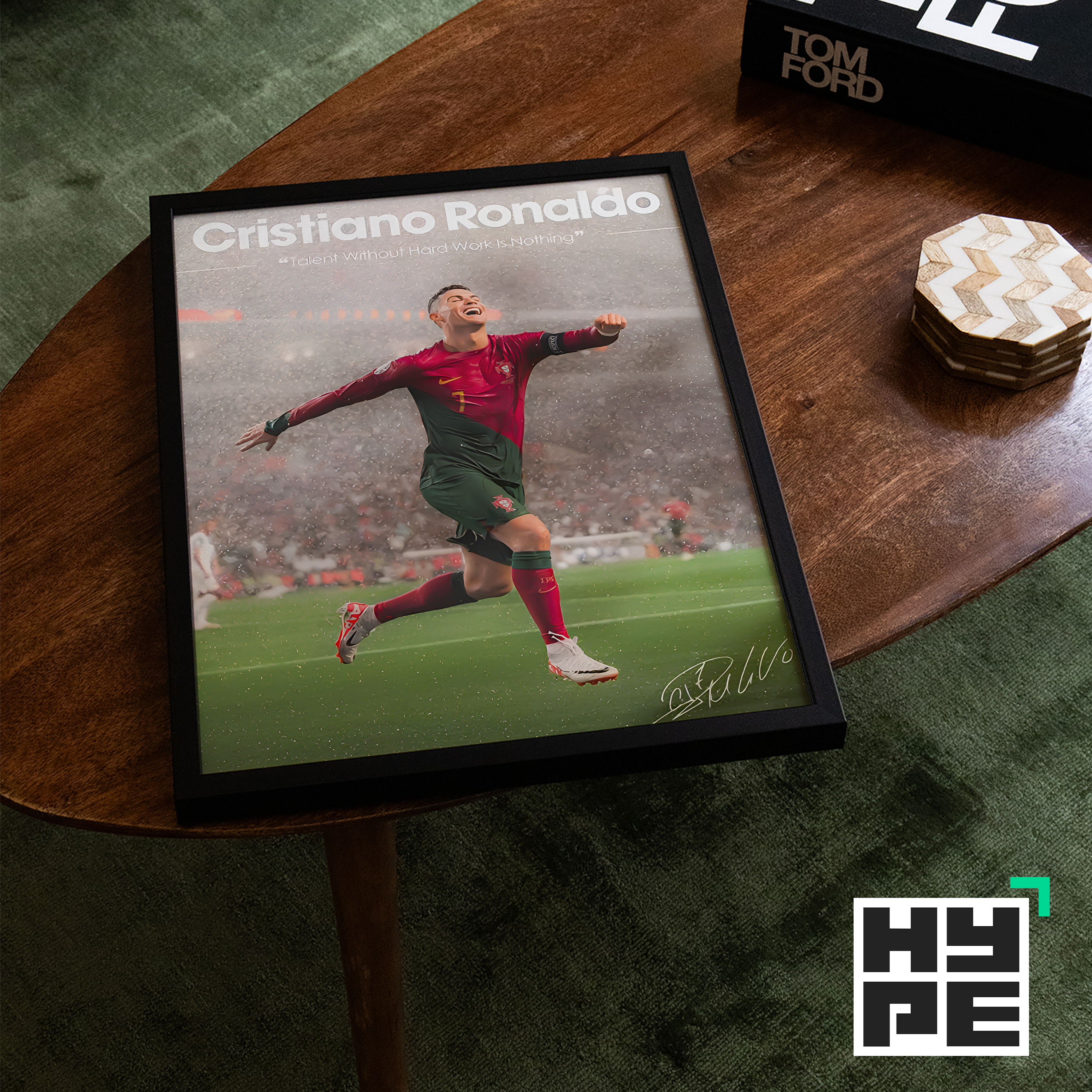 Cristiano Ronaldo 'Hard Work' Poster | Hype Posters
