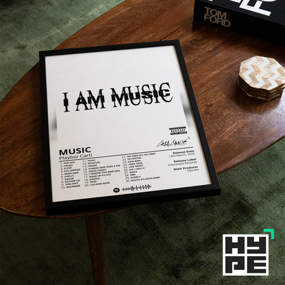 Playboi Carti 'MUSIC' Album Poster
