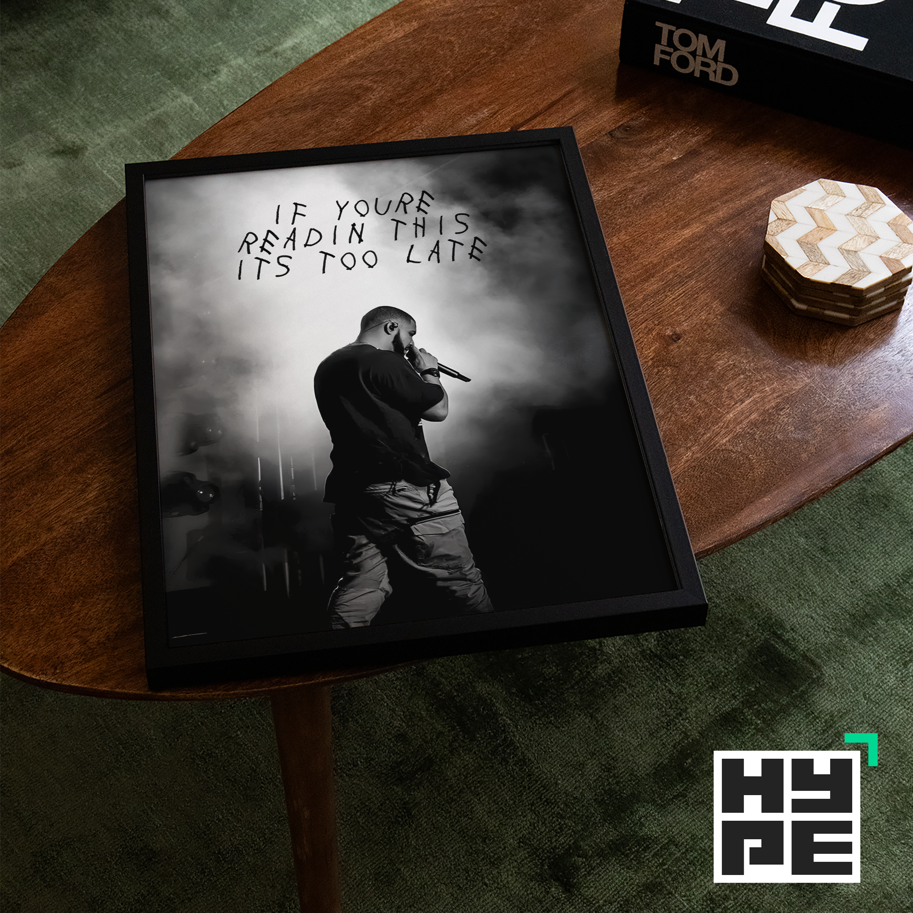 Drake Too Late Poster | Hype Posters