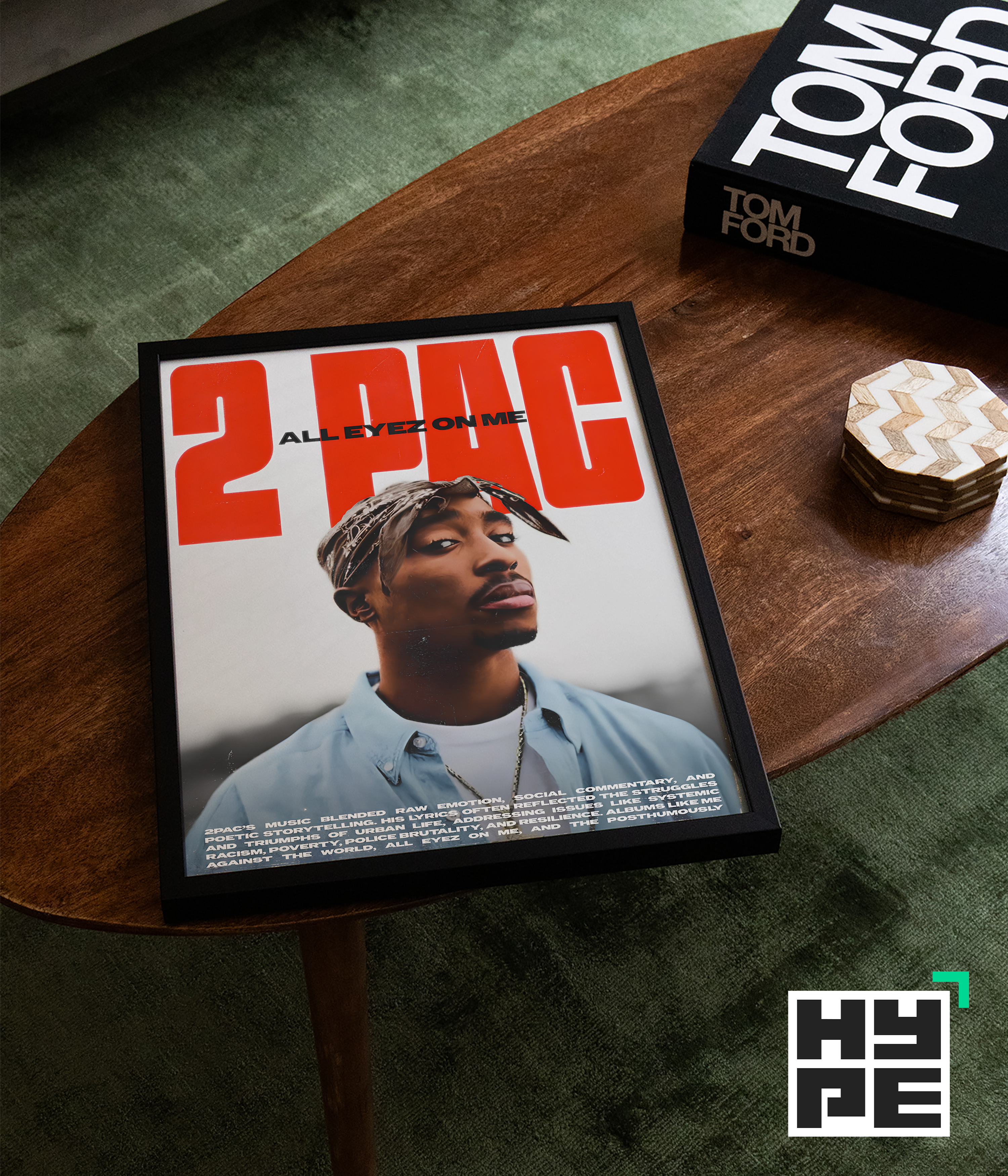 2PAC 'All Eyez On Me' Poster | Hype Posters