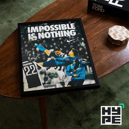 Cristiano Ronaldo 'Impossible Is Nothing' Poster | Hype Posters