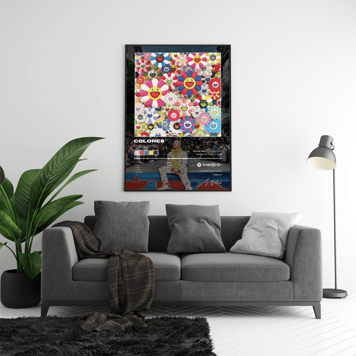 J Balvin 'Colores' Album Poster - Posters, Prints & Wall Art | HYPE Posters