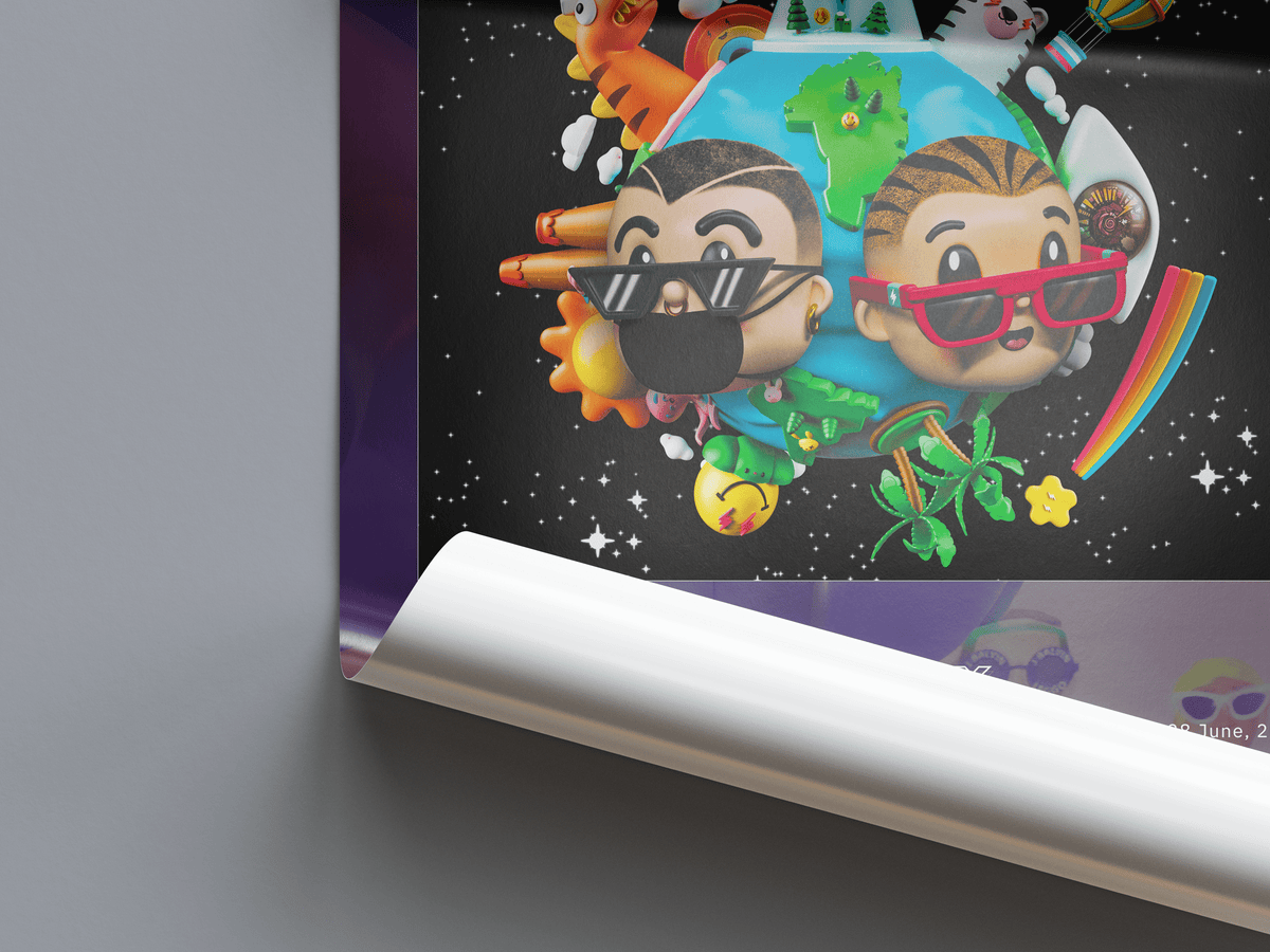 J Balvin 'OASIS' Album Poster - Posters, Prints & Wall Art | HYPE Posters
