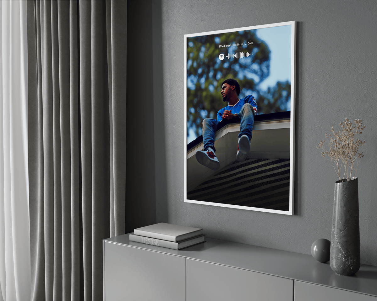 J Cole '2014 Forest Hills Drive' Spotify Poster - Posters, Prints & Wall Art | HYPE Posters