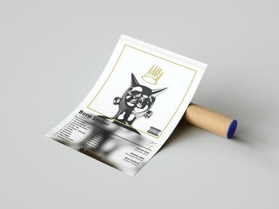 J Cole 'Born Sinner' Album Poster - Posters, Prints & Wall Art | HYPE Posters