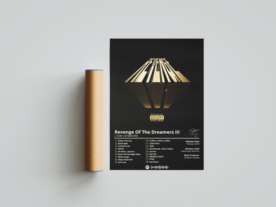 J Cole 'Revenge Of The Dreamers III' Album Poster - Posters, Prints & Wall Art | HYPE Posters