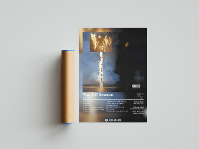 J Cole 'The Off-Season' Album Poster - Posters, Prints & Wall Art | HYPE Posters
