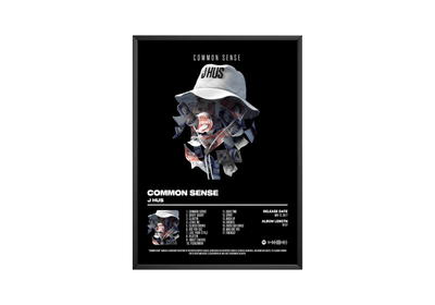J Hus - "Common Sense" Album Poster - Posters, Prints & Wall Art | HYPE Posters