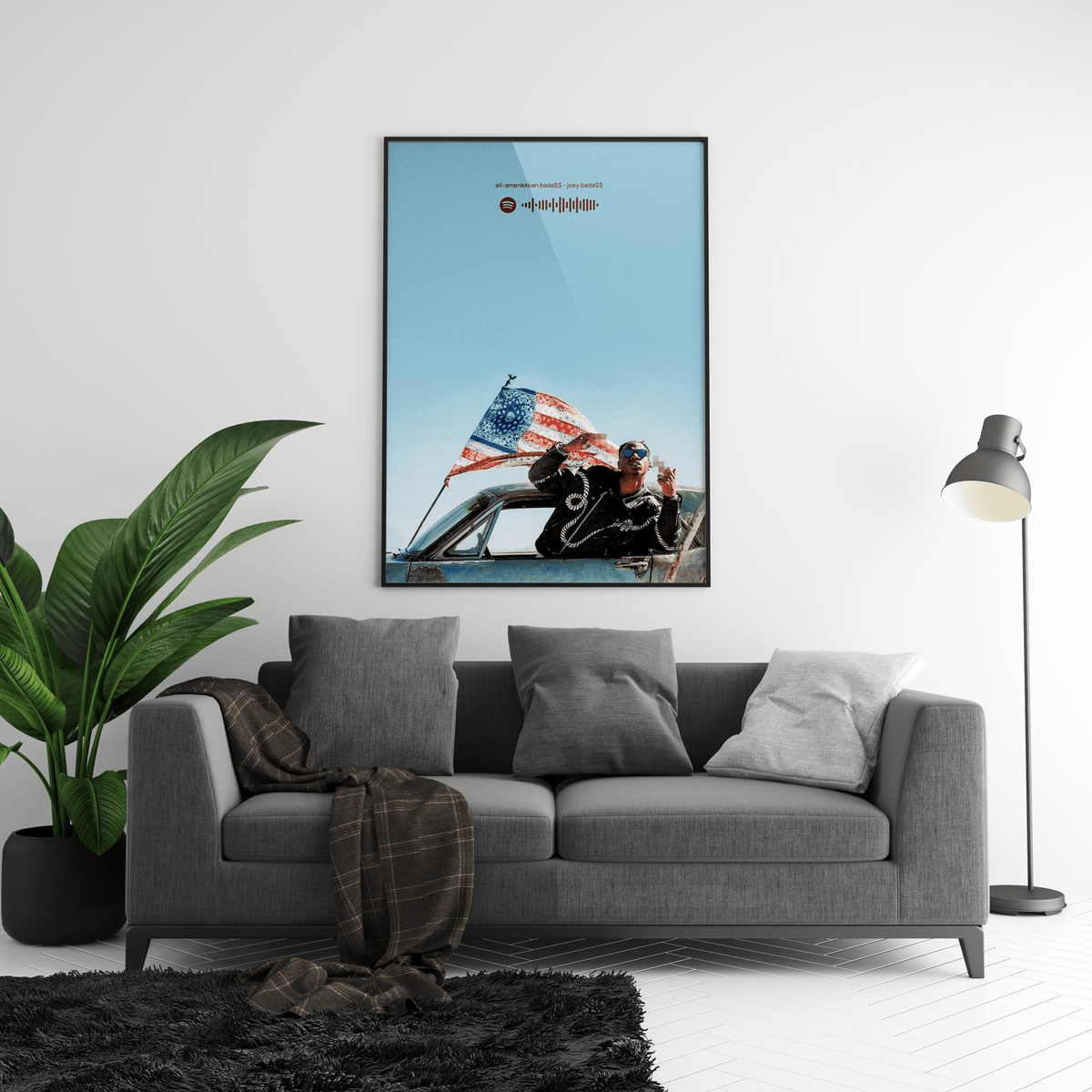 Joey Bada$$ 'All Amerikkkan' Spotify Poster - Posters, Prints & Wall Art | HYPE Posters