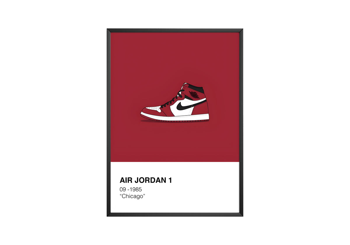 Jordan 1 Chicago Poster - Posters, Prints & Wall Art | HYPE Posters