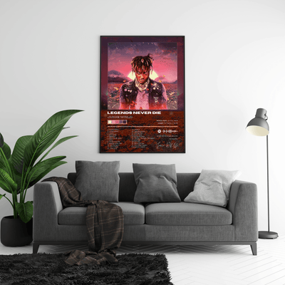 Juice WRLD 'Legends Never Die' Album Poster - Posters, Prints & Wall Art | HYPE Posters