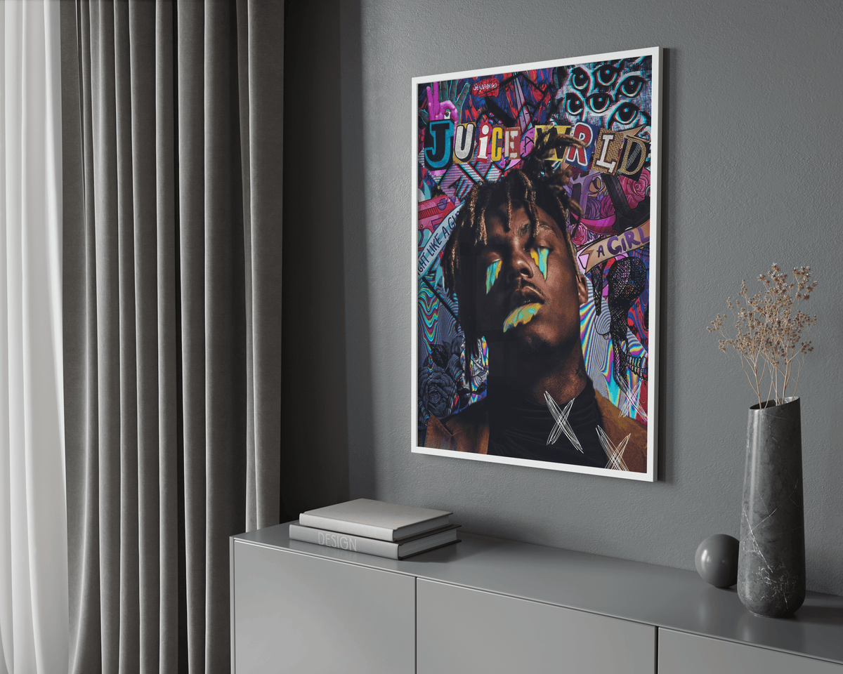 Juice WRLD 'Paint' Poster - Posters, Prints & Wall Art | HYPE Posters