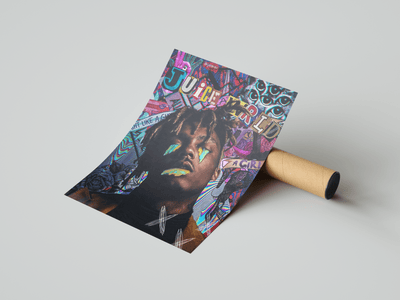 Juice WRLD 'Paint' Poster - Posters, Prints & Wall Art | HYPE Posters