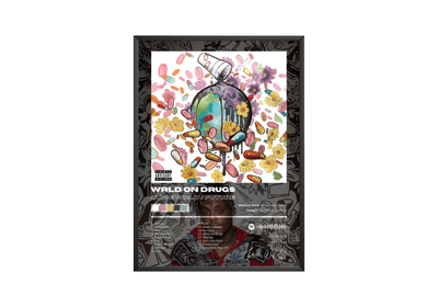Juice WRLD 'WRLD On Drugs' Album Poster - Posters, Prints & Wall Art | HYPE Posters